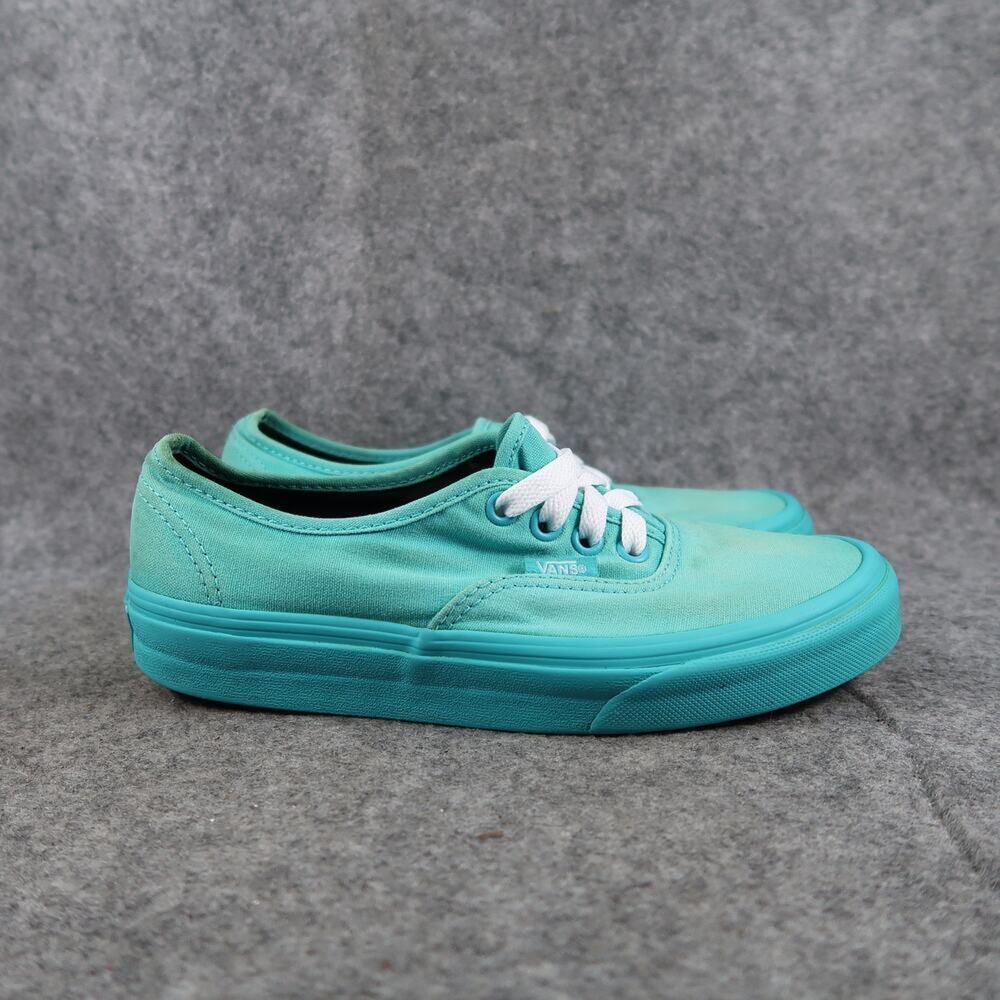 Vans Shoes Womens 6 Sneakers Authentic Canvas Casual Skate Lace Up Low Blue